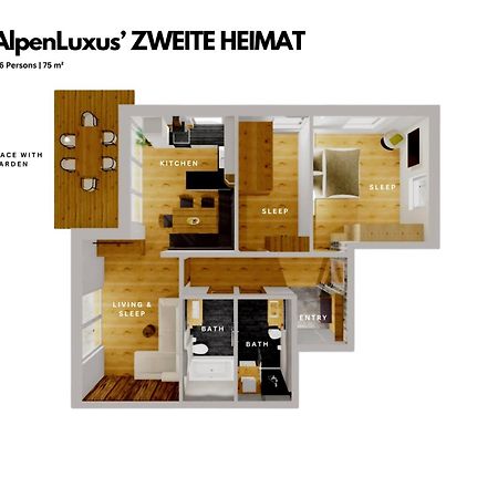 Zweite Heimat - Garden & Underground Parking Space By Alpenluxus Appartements Fugen Bagian luar foto